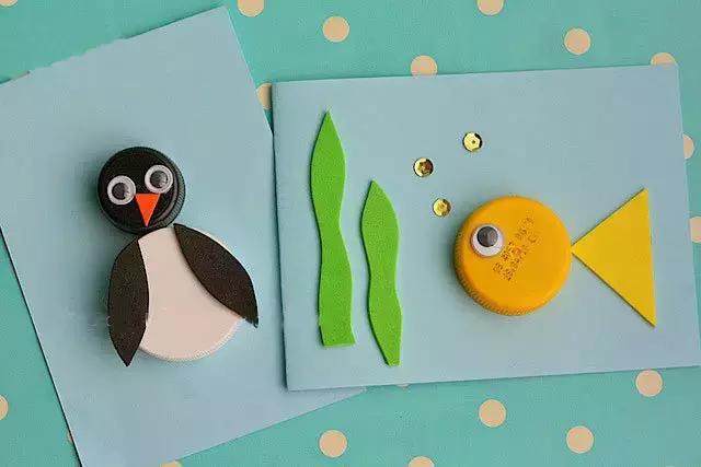 变废为宝的瓶盖创意手工