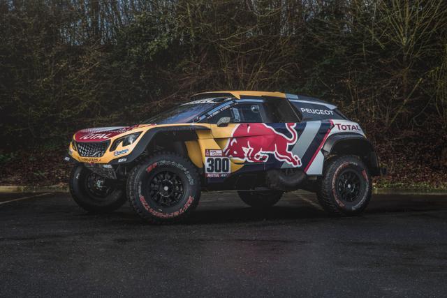 全新标致peugeot 3008 dkr maxi赛车,将征战2018达喀尔拉力赛