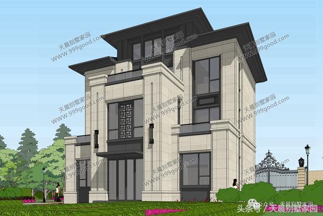 40万自建农村现代三层别墅,11.5X10米带院子