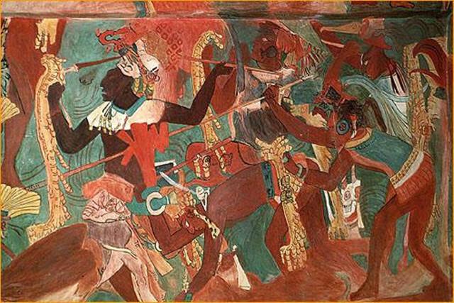 玛雅文明壁画