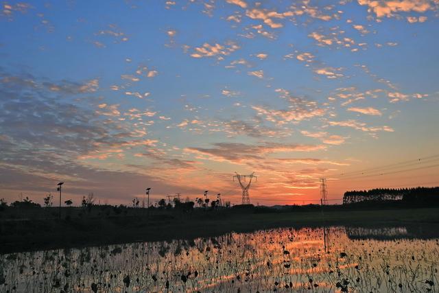 南宁樱花庄园看晚霞