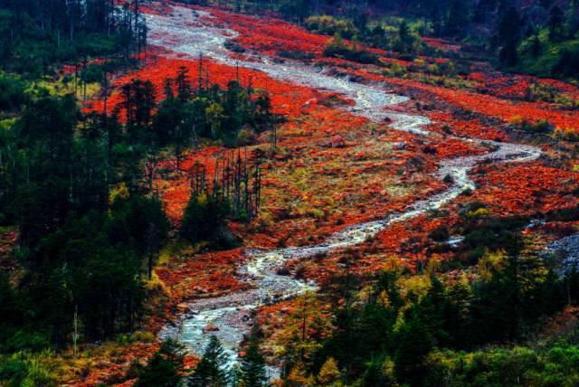雅家埂红石滩: 《画壁》拍摄地, 海拔3500米处的怪异“红河”!