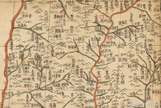 地图:清朝初期，各省地图和城市名称都是什么样的--上!