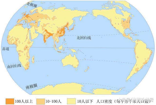 观察全球夜间灯光地图, 看世界人口的分布特征