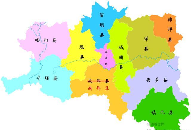 汉人老家,被认为四川的城市——汉中市辖区面积从本月