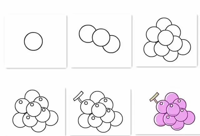 适合幼儿园儿童画的水果简笔画,简单实用,第三