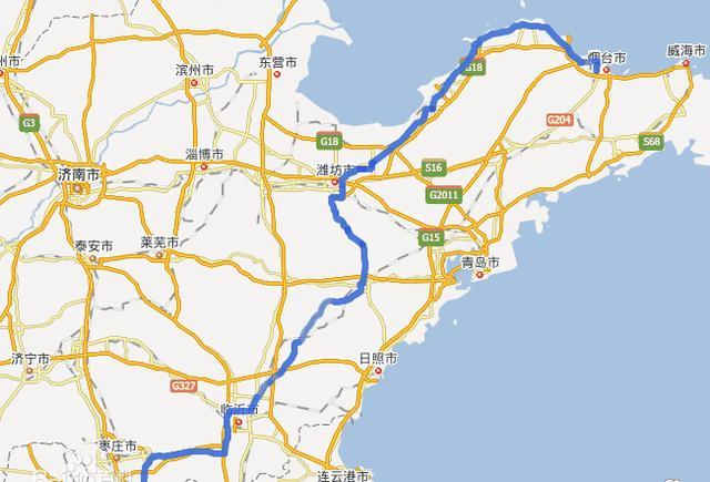 206国道始于山东威海终于广东汕头全长2440公里