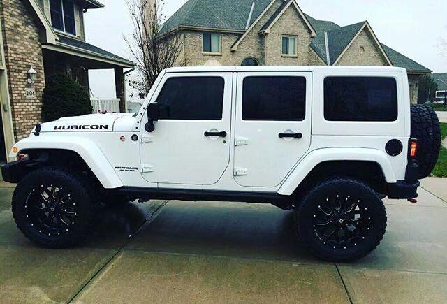 爆改纯白色jeep牧马人,最养眼的色调,女神的大爱!