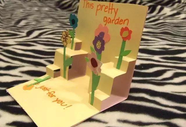 手掌立体小贺卡