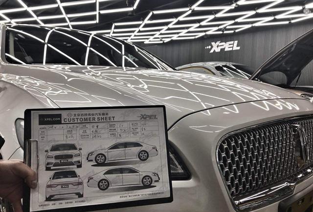 有你最放心的专业态度！林肯 大陆 选择施工XPEL宙斯隐形车衣
