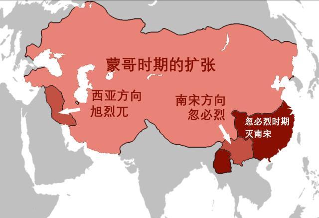 蒙古帝国经过前两次西征,分别是成吉思汗西征和拔都任统帅的长子西征