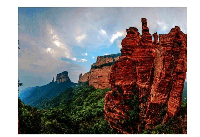 石家庄赞皇县嶂石岩,一个风景优美的地方