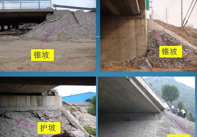 桥台,墩柱,盖梁,护栏四,桥梁耳背墙(桥台侧墙:指埋置式桥台或桩柱式