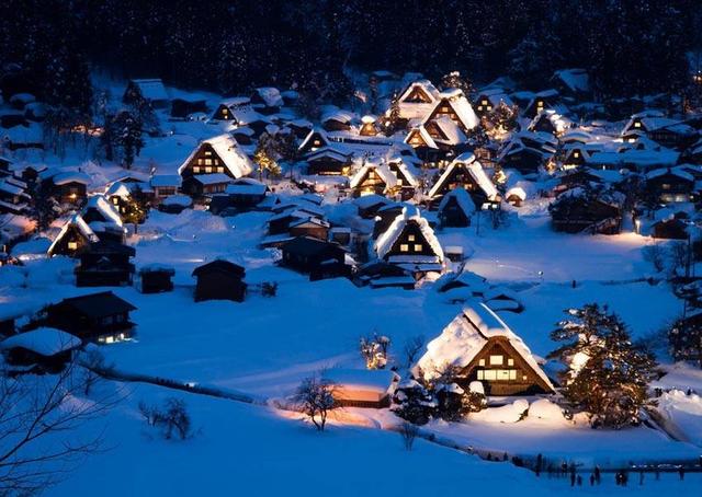日本最美村庄白川乡,雪景绝对不输北海道