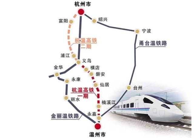 浙江省内规划的一条高铁"大动脉,连接了省内三大城市