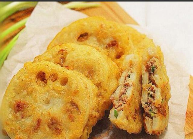 春节济南必备美食之炸藕盒!美食万象汇张店图片