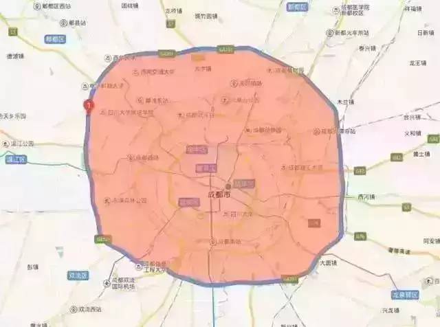 成都明天限行尾号2和7,限行范围绕城内,绕城可以走