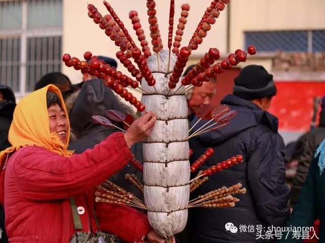 "寿县冬天最好吃,冰糖葫芦数第一!