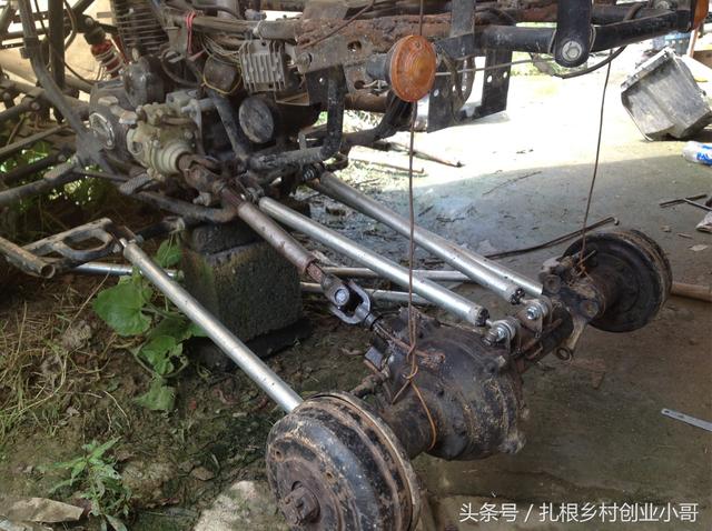 沙滩车改装沙滩车稍加改装也能玩出手扶拖拉机的水准!