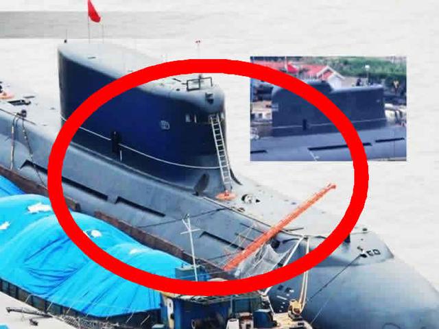 中国032潜艇露真容!火力不容小觑,美军这回都