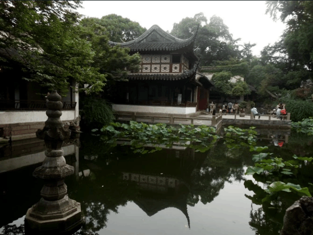留园明瑟楼夏景
