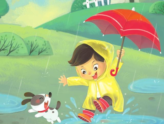 下雨天,孩子要踩水,你是那个禁止孩子出门的家长吗?