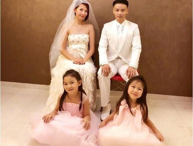 蔡少芬张晋结婚十周年,再穿婚纱与女儿一起拍照,幸福满满