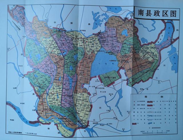 南县政区图