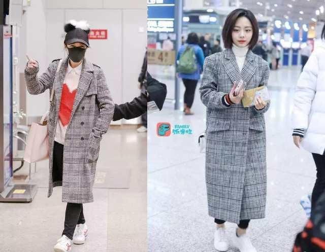 同样是身高不够的吴昕和谭松韵隔空撞衫,网友:年龄感