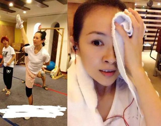 看了杨幂的健身照再看章子怡的感觉还是有不少差距的