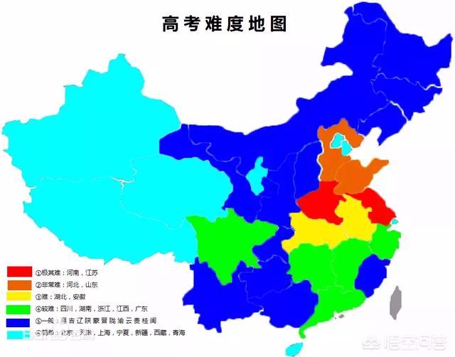 高考压力最大的省份有哪些?