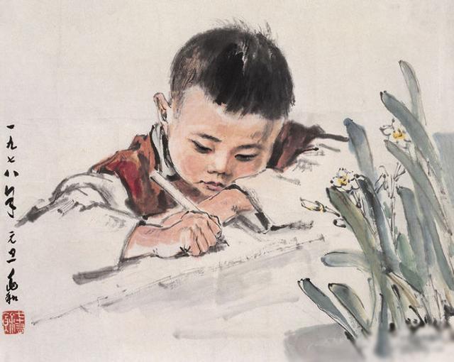 水墨人物画一代宗师蒋兆和作品中的"童真童趣"