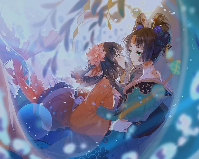 观星阴阳师:是河童先生呀?又来看我吹泡泡吗?