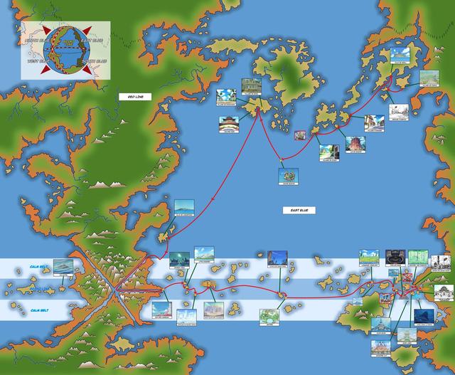 海贼王:尾田珍藏的秘密世界地图,带你全面了解海贼王星球