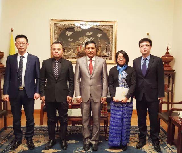 国际视野 人民国肽集团参访缅甸驻华大使馆