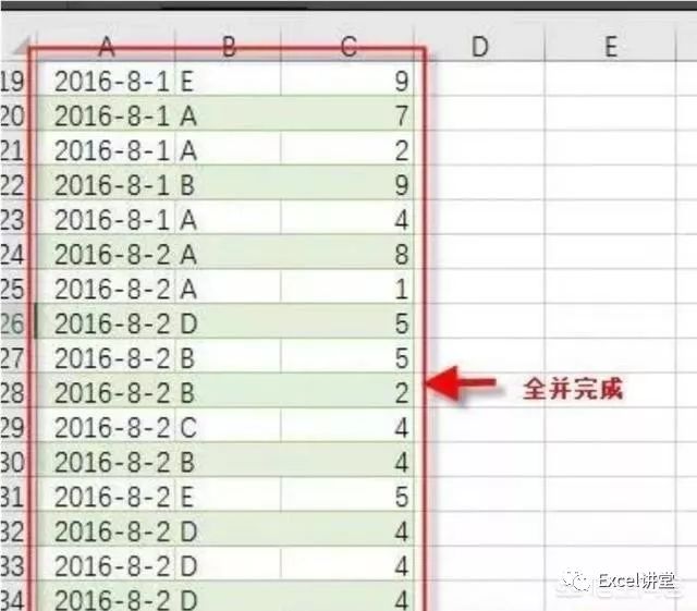 EXCEL中怎样把多个表格合并到一个表格中?