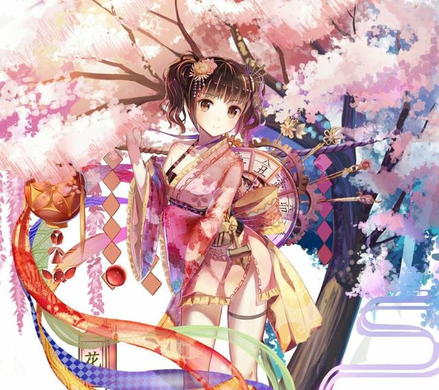 愿你看淡世事沧桑内心安然无恙和服动漫女生头像
