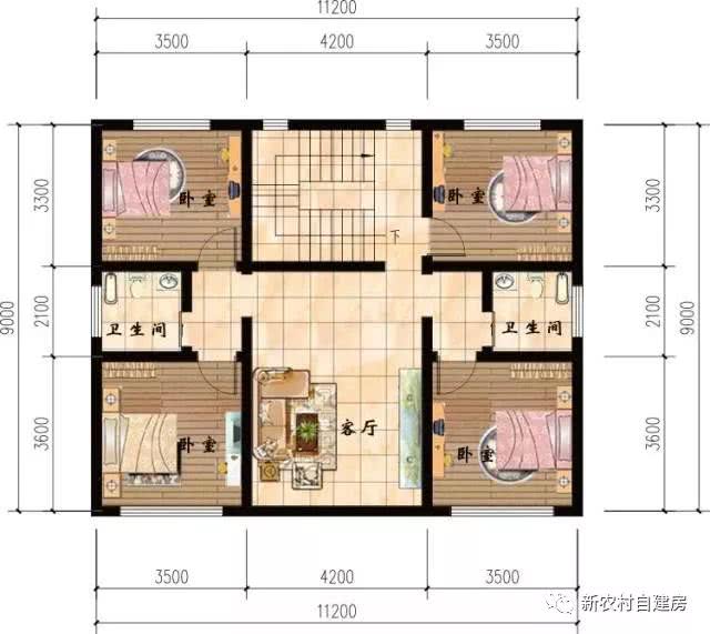 6款农村别墅设计图,带独立厨房有柴火灶,开春建房不用