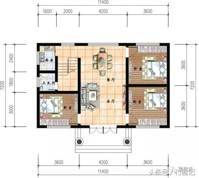 70平方宅基地设计图,75平米的农村自建房子 农村宅基地进深小怎么办?这12套户型拿去,解决你的困扰!