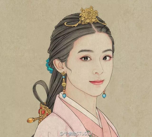 工笔画鉴赏丨古装女子极致的美每一张都很惊艳