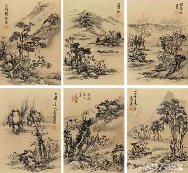 养眼:蓝瑛山水画100幅 太过瘾了