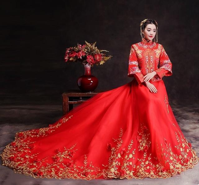 12星座新娘中式嫁衣,狮子高贵冷艳,处女最迷人