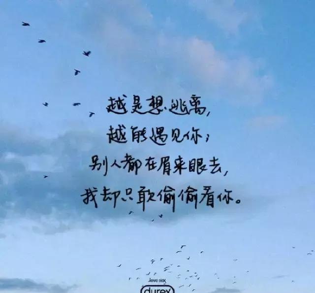 前两天,杜蕾斯的小清新文案火得不行,今天,蝶心就给大伙儿聊聊