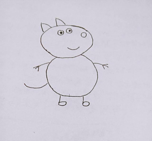 幼儿创意简笔画|可爱的小狗丹尼,只需四步,你学会了吗