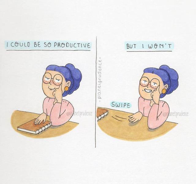 插画看了好心酸:她用辛辣的笔法描绘了理想与现实的强烈反差!