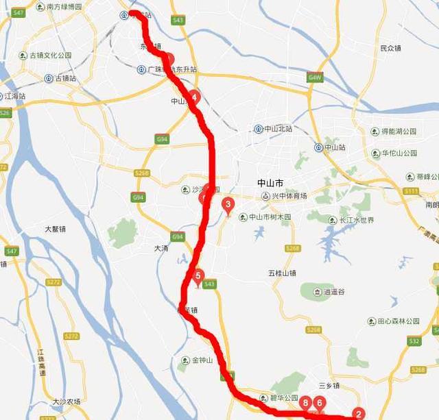 中山市最易拥堵五条路! 105国道只能排第二! 第三的是长江北路!
