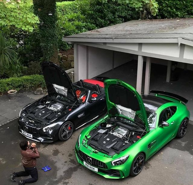 奔驰"绿色地狱"版amg gt r,不只是尼桑才有gtr!
