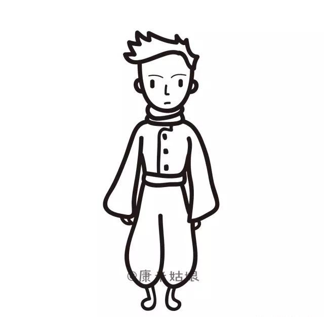 简笔画教程|教你快速学会画可爱的小王子