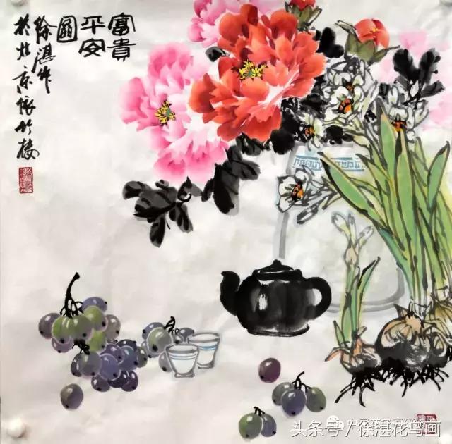 收藏吧!徐湛教授2017最新牡丹作品,你们见过几幅?