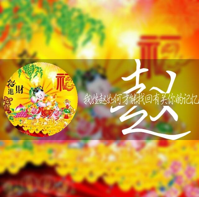 姓氏头像,纯祝福版,专属微信头像